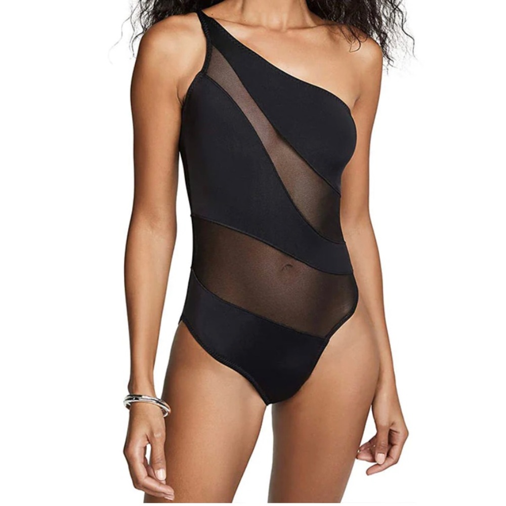 Never worn Bar III mesh off shoulder elegant swimsuit